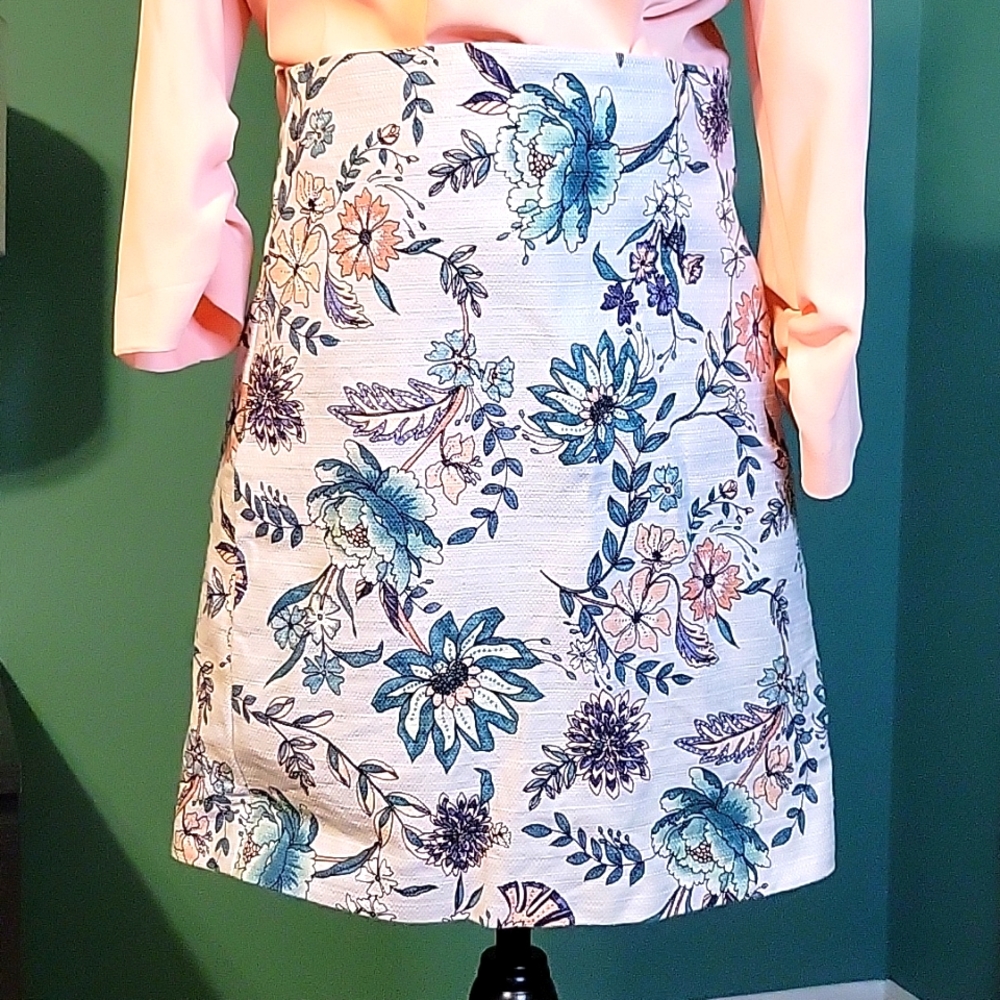 Loft Outlet Floral Pencil Skirt